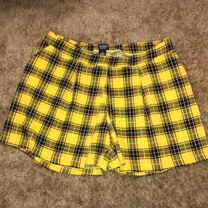 SOHO Tartan Pattern Shorts With Pockets